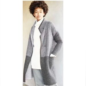 Poetry wool oversized cardigan-type duster